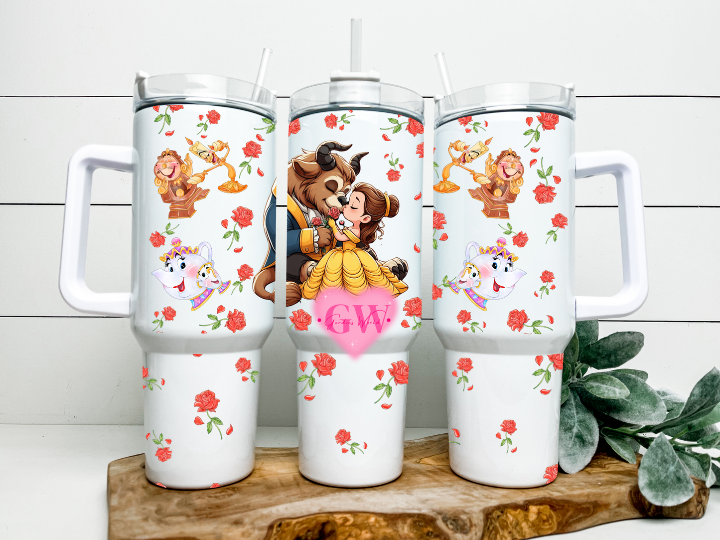 Rose Couple 40oz Tumbler