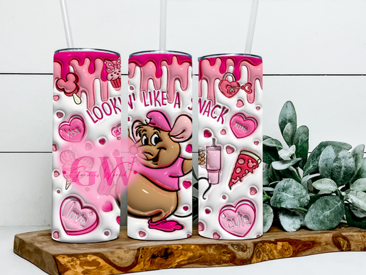 A Pink Snack 3D Tumbler