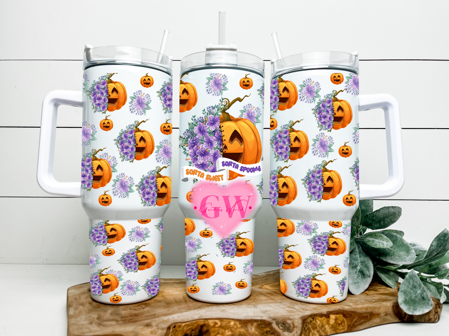 Flor Pumpkin 40oz Tumbler