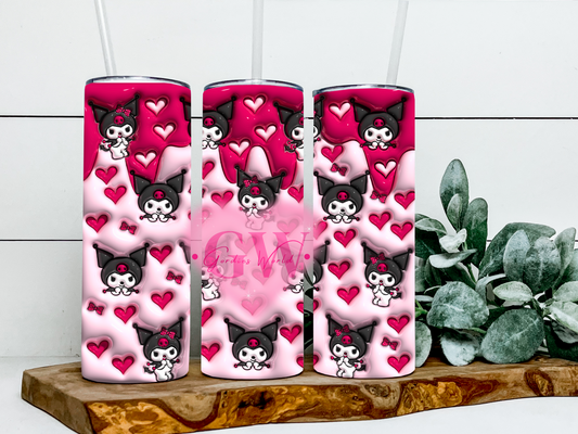 K Pinky Girl 3D Tumbler