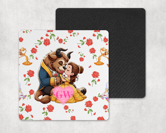 Rose Couple Cup Coaster