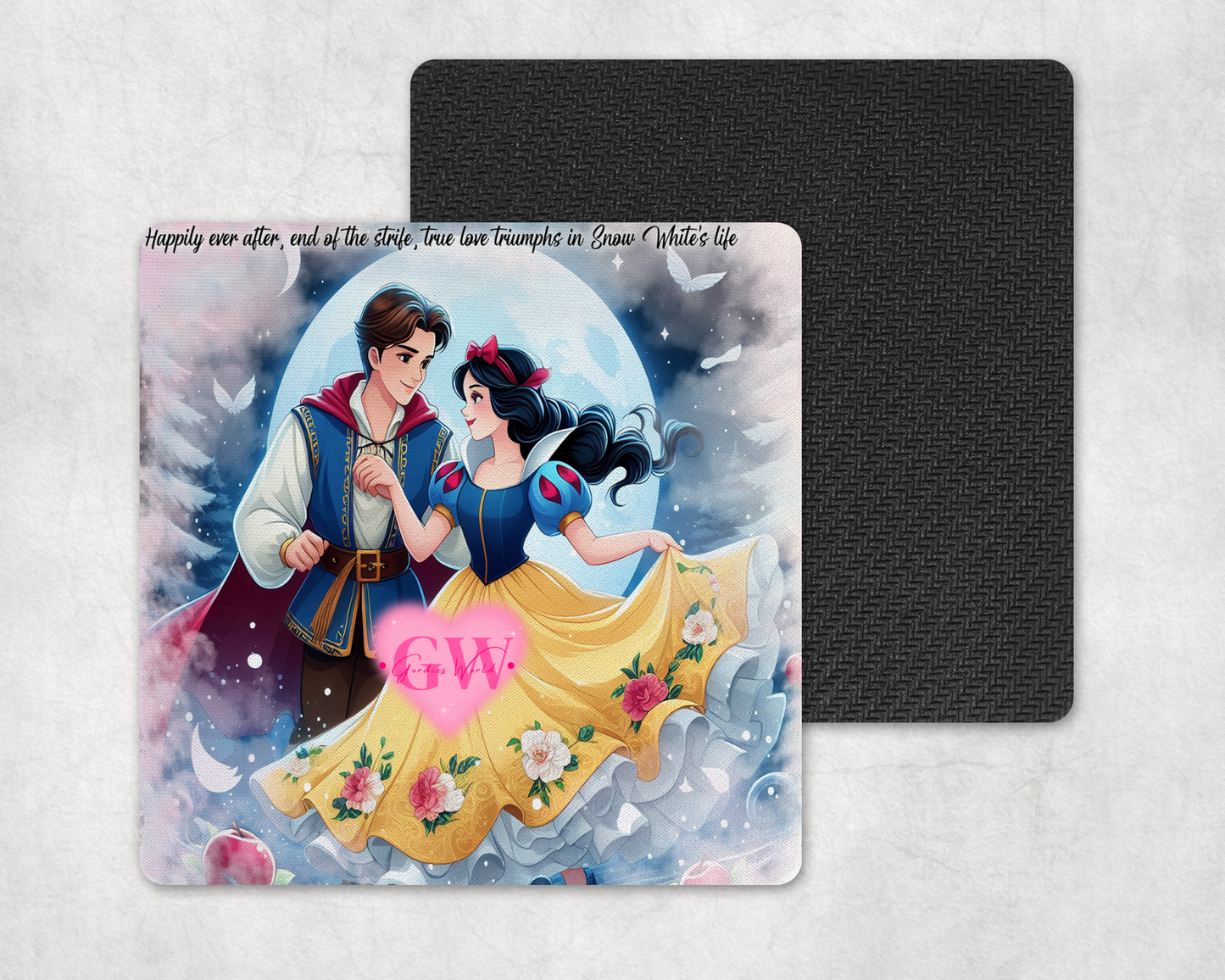 Snowy Love Cup Coaster